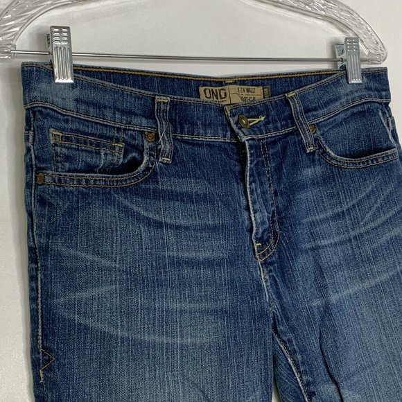 Old Navy Denim Women Jeans Blue Size 8 Short Low Waist Boot Cut Stretch‎ Pockets - Picture 2 of 11
